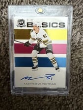 2023-24 Upper Deck The Cup The Basics Autograph Matthew Poitras #B-MP card