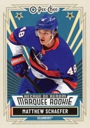 2025-26 O-Pee-Chee Base Retro Matthew Schaefer #592 card