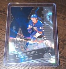 Matthew Schaefer 2025-26 SPx Blue Autograph Parallel - Rookies card