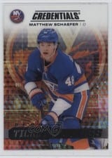 2025-26 Upper Deck Credentials Acetate Debut Ticket Access Matthew Schaefer #DTAA-MS card