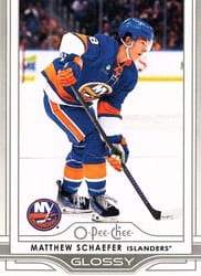 2025-26 Upper Deck O-Pee-Chee Glossy Matthew Schaefer #OG-28 card