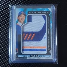 2025 Upper Deck Black Diamond Rookie Team Logo Jumbo Puzzle Patch Matthew Schaefer #RTL-MS card