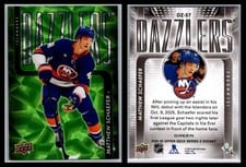 2025 Upper Deck Series 2 Dazzlers Matthew Schaefer Green #DZ-57 card