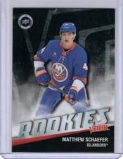 2026 Upper Deck National Hockey Card Day UD Victory Black Rookie Matthew Schaefer #V-9 card