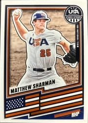 2026 Panini Stars & Stripes Prizm Base Set Matthew Sharman #157 card