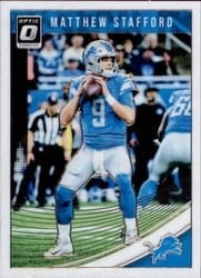 2018 Donruss Optic Base Set Matthew Stafford #34 card