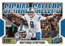 2018 Score Signal Callers Matthew Stafford #10 card