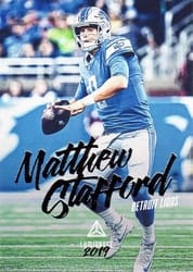 2019 Panini Luminance Base Set Matthew Stafford #85 card