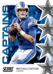 2019 Score Captains Matthew Stafford #C-24 card