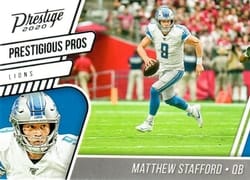 2020 Panini Prestige Prestigious Pros Matthew Stafford #PP-MS card