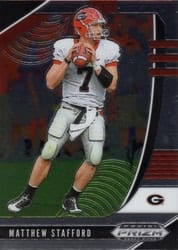 2020 Panini Prizm Draft Picks Base Set Matthew Stafford #72 card