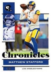 2021 Panini Chronicles Base Set Matthew Stafford #45 card