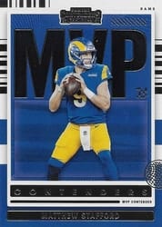2021 Panini Contenders MVP Contenders Matthew Stafford #MVP-MST card