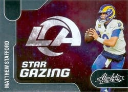 2022 Panini Absolute Star Gazing Matthew Stafford #SG-8 card