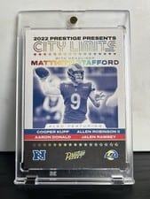 2022 Panini Prestige City Limits Matthew Stafford #CL-6 card