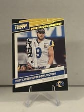 2022 Panini Prestige Prestigious Moments Matthew Stafford #PM-20 card