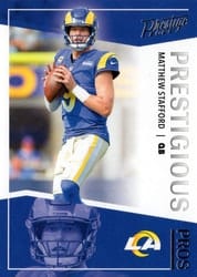 2022 Panini Prestige Prestigious Pros Matthew Stafford #PP-2 card