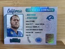 2023 Panini Contenders License to Dominate Matthew Stafford #21 card