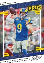 2023 Panini Prestige Prestigious Pros Matthew Stafford #16 card