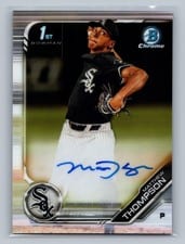 2019 Bowman Draft Chrome Picks Autograph Matthew Thompson #CDA-MTH card