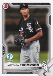 2021 Bowman 1st Edition Base Set Matthew Thompson #BP-74 card