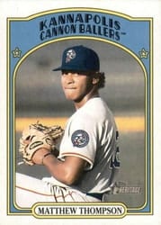2021 Topps Heritage Minor League Base Set Matthew Thompson #164 card