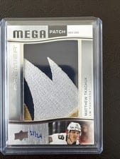 2023-24 Upper Deck Premier Premier Mega Patch Chest Logos Matthew Tkachuk #PMP-MT card