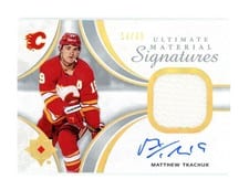2023-24 Upper Deck Ultimate Collection Signature Materials Jersey Matthew Tkachuk #UMS-MT card