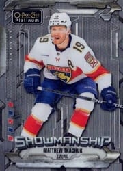 2024-25 O-Pee-Chee Platinum Showmanship Matthew Tkachuk #S-2 card