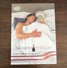 2025 Upper Deck Series 2 Day With The Cup Matthew Tkachuk #DC-5 card