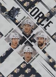2024-25 SPx Force Matthew Tkachuk/Carter Verhaeghe/Aaron Ekblad/Aleksander Barkov #SF-TVEB card