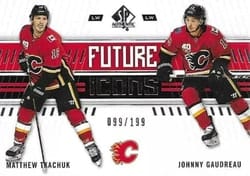 2019-20 SP Authentic Base Set Matthew Tkachuk/Johnny Gaudreau #121 card