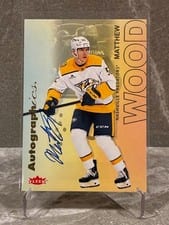 2025-26 Flair Autographics Matthew Wood #A-MW card