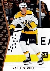 2025-26 Upper Deck 1994-95 Rookie Tribute Die Cuts Matthew Wood #RTD-7 card