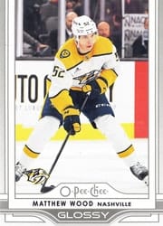 2025-26 Upper Deck O-Pee-Chee Glossy Matthew Wood #OG-45 card