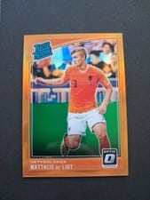 2018 Panini Donruss Matthijs de Ligt Optic Orange #195 card