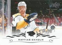 2018-19 Upper Deck Base Set Mattias Ekholm #106 card