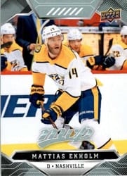 2019-20 Upper Deck MVP Base Set Mattias Ekholm #84 card
