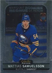 2021-22 O-Pee-Chee Platinum Base Set Mattias Samuelsson #264 card
