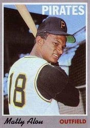 1970 Topps Base Set Matty Alou #30 card