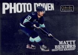 2022-23 O-Pee-Chee Platinum Photo Driven Matty Beniers #PD-14 card