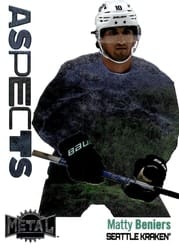 2022-23 SkyBox Metal Universe Aspects Matty Beniers #A-23 card