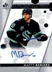 2022-23 SP Authentic Base Set Matty Beniers #103 card