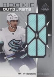 2022-23 SP Game Used Rookie Outbursts Jersey Matty Beniers #RO-BE card