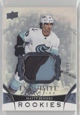 2022-23 Upper Deck Black Diamond Exquisite Collection Rookie Patch Matty Beniers #RP-MB card