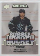 2022-23 Upper Deck Credentials Bubble Hockey Rookies Matty Beniers #BHR-BE card