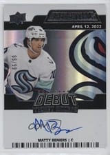 2022-23 Upper Deck Credentials Debut Ticket Access Autographs Matty Beniers #DTAA-BE card