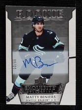 2022-23 Upper Deck Ice Exquisite Collection Rookie Signatures Matty Beniers #ERS-BE card