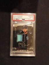 2022-23 Upper Deck Premier Premier Focus Rookies Autograph Patch Matty Beniers #PFPR-MB card