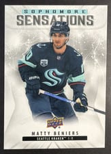 2022 Upper Deck Sophomore Sensations Matty Beniers #SO-6 card